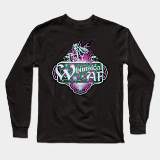 Whimsical AF Night Fairy and Mushrooms Long Sleeve T-Shirt